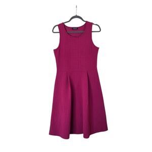 Papermoon Stitch Fix Sleeveless Fit Flare Textured Pink Cutout Mini Dress Large